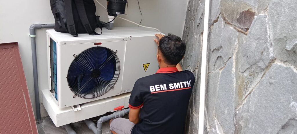 Pemasangan Mesin Air Hangat